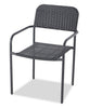 Paris Outdoor Patio Bistro Chair - Hand-Woven Resin Wicker, UV & Weather Resistant - Black | Chaise bistro Paris pour la terrasse à l’extérieur - osier en résine tressé à la main, résistante aux rayons UV et aux intempéries - noire