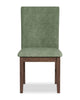 Rain Dining Chair with Cushion Fabric Seat & Back – Green | Chaise de salle à manger Rain avec siège et dossier rembourrés en tissu - verte