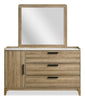 Sable Bedroom Dresser Mirror - Light Brown | Miroir de commode de chambre à coucher Sable - brun clair