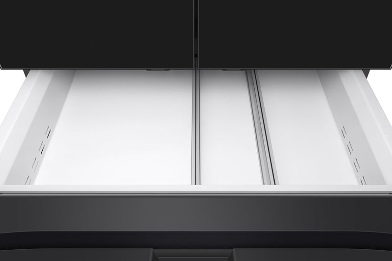 Réfrigérateur BESPOKE Samsung de 29 pi³ et de 36 po à portes françaises avec écran AI Home - RF90F29BECRAA