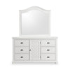 Ella 6pc Bedroom Set with Panel Bed, Dresser, Mirror & Nightstand, White - Twin Size | Ensemble de chambre à coucher Ella 6 pièces blanc avec lit à panneaux, commode, miroir et table de nuit - format lit simple