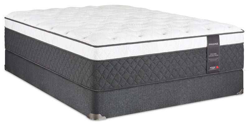 Ensemble matelas moelleux à Euro-plateau Encore Imagine de Springwall pour lit simple 