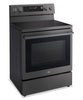 LG 6.3 Cu. Ft. Smart Electric Range with Air Fry - Black Stainless Steel - LREN6325ZE | Cuisinière intelligente électrique LG de 6,3 pi³ avec friture à air - acier inoxydable noir - LREN6325ZE