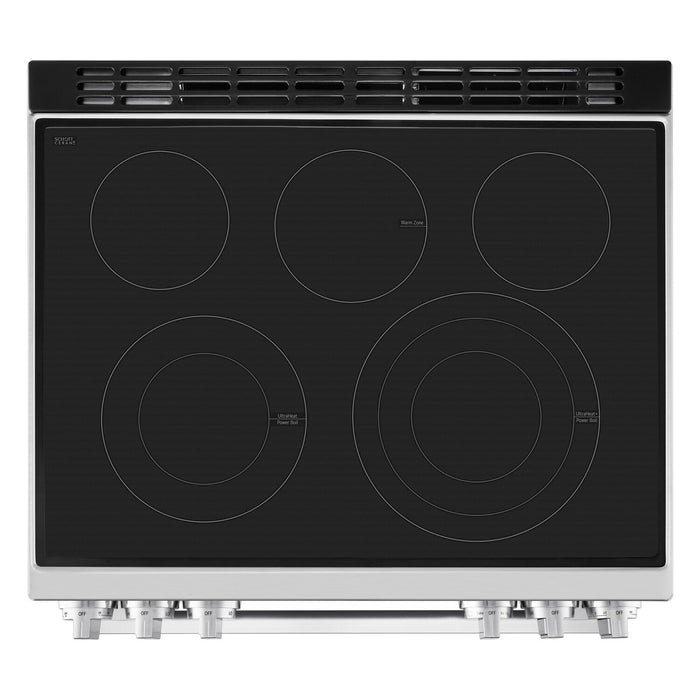 Cuisinière intelligente électrique LG de 6,3 pi3 avec friture à air - acier inoxydable résistant aux traces de doigts - LSEL6337XE