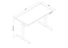 Loft 47.24” Height-Adjustable Office Desk with Storage and Wireless Charging - Natural | Bureau Loft de 47,24 po à hauteur réglable avec rangement et recharge sans fil - naturel