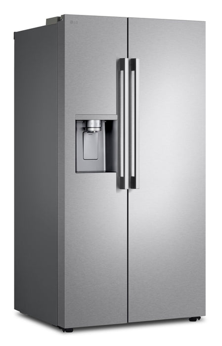 Réfrigérateur LG de 27 pi3 et de 36 po à compartiments juxtaposés - acier inoxydable résistant aux traces de doigts - LL27T3530S 