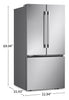 LG 33" 25 Cu. Ft. French-Door Standard-Depth Refrigerator - Stainless Steel - LF25H6200S | Réfrigérateur LG de 25 pi3 et de 33 po de profondeur standard à portes françaises - acier inoxydable - LF25H6200S