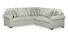 Scott Living Haven 3-Piece Chenille Fabric Sleeper Sectional - Seafoam Blue | Sofa-lit sectionnel Haven de Scott Living 3 pièces en tissu de chenille - bleu écume de mer