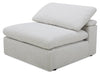 Sky Modular 44" Fabric Armless Power Reclining Chair with Feather Down Cushions - Nathan Wheat | Fauteuil sans accoudoirs à inclinaison électrique modulaire Sky de 44 po en tissu avec coussins en duvet et plumes - blé Nathan