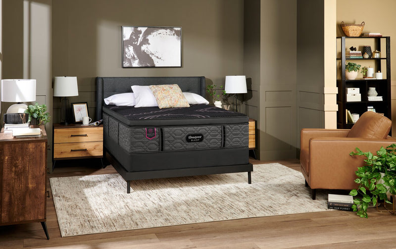 Ensemble matelas à Euro-plateau Amethyst Signature de Beautyrest BlackMD pour lit double