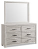 Lark Bedroom 6-Drawer Dresser, 58"W x 35"H - Rustic White | Commode de chambre à coucher Lark de 58 po (L) x 35 po (H) à 6 tiroirs - blanc rustique