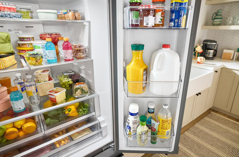 Réfrigérateur Whirlpool de 36 po et de 30 pi3 à portes françaises avec machine à glaçons double - acier inoxydable - WRFF3736SZ 