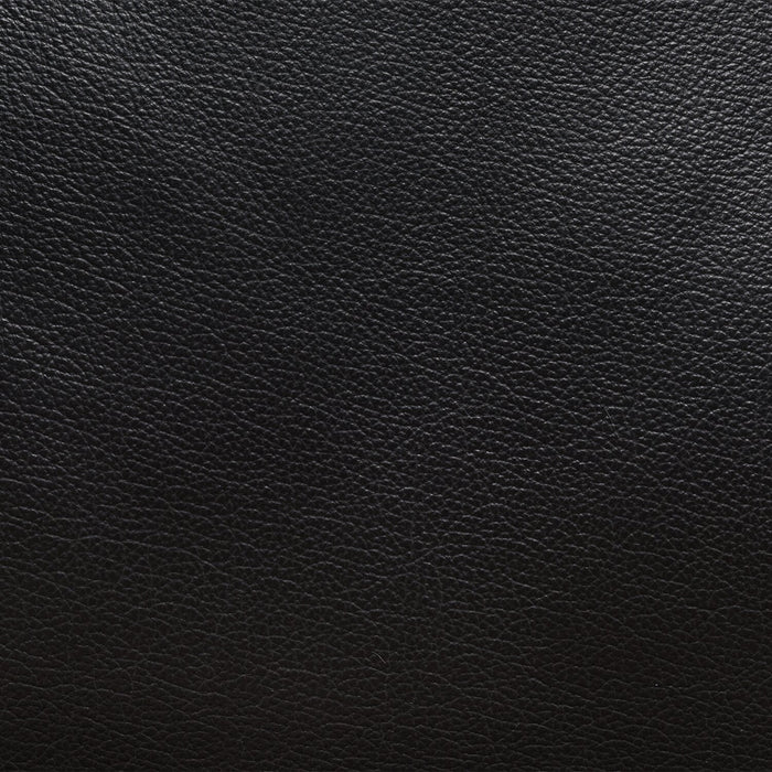 Sofa à inclinaison électrique Dawson de 87 po fabriqué au Canada en cuir véritable avec port USB et oussins décoratifs - noir