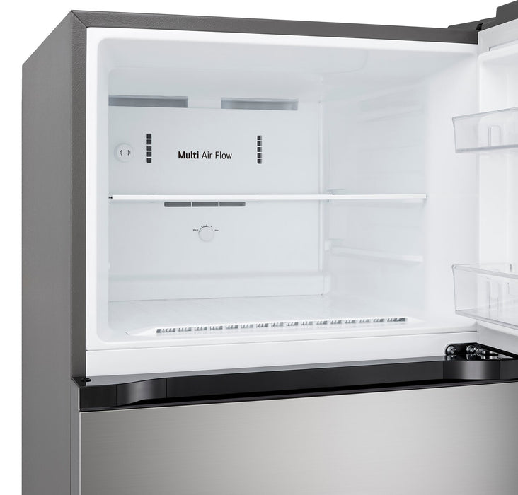 Réfrigérateur LG de 18 pi³ et de 28 po à congélateur supérieur qui convient à une installation dans un garage - acier inoxydable - LT18S2100S