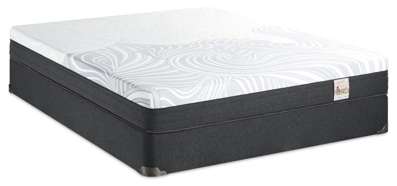 Ensemble matelas ferme à plateau-coussin dans une boîte Spa 8 de Springwall pour lit double