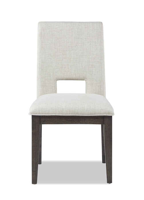 Ensemble de salle à manger Zelda 7 pièces avec table de 78 po à 96 po (L) et 6 chaises - blanc et brun espresso