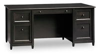  Bureau président Edge Water de 65,12 po à 4 tiroirs - noir Estate