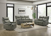 Matteo 88" Genuine Leather Power Reclining Sofa - Aviarah Grey | Sofa à inclinaison électrique Matteo de 88 po en cuir véritable - gris Aviarah