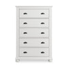 Ella Bedroom Chest of Drawers, 5-Drawer, 36"W x 53"H -  White | Commode verticale de chambre à coucher Ella de 36 po (L) x 53 po (H) à 5 tiroirs - blanche