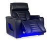 Zen 40" Leather-Look Fabric Power Reclining Massage Chair with Power Headrest and Heated Seat - Black | Fauteuil de massage à inclinaison électrique Zen de 40 po en tissu d’apparence cuir avec appuie-tête électrique et siège chauffant - noir