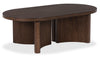 Barlow 52” Solid Wood Mid-Century Modern Coffee Table - Brown | Table à café Barlow de 52 po de style moderne du milieu du 20e siècle en bois massif - brune