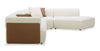 Tribeca 4-Piece Right-Facing Sectional - Pearl | Sofa sectionnel de droite Tribeca 4 pièces - perle