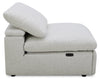 Sky Modular 44" Fabric Armless Power Reclining Chair with Feather Down Cushions - Nathan Wheat | Fauteuil sans accoudoirs à inclinaison électrique modulaire Sky de 44 po en tissu avec coussins en duvet et plumes - blé Nathan