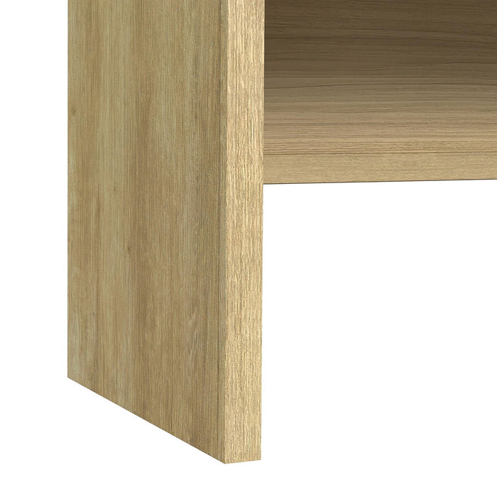 Bureau moderne Scott Living Lenore de 54 po avec rangement - naturelle