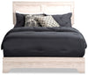 Yorkdale White Queen Panel Bed - Contemporary style Bed in White Engineered Wood