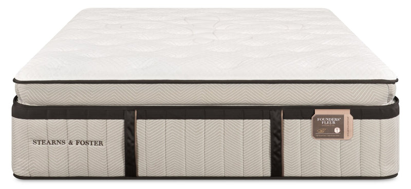 Matelas luxueux à Euro-plateau épais Swansea de Stearns & Foster pour grand lit