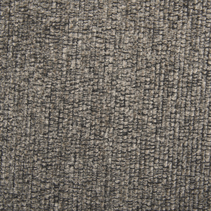 Causeuse Lennox de 57 po fabriquée au Canada en tissu de chenille avec coussins réversibles et coussins décoratifs - grise