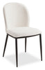 Ace Dining Chair with Linen-Look Fabric, Metal - Ivory | Chaise de salle à manger Ace en tissu d’apparence lin et en métal - ivoire