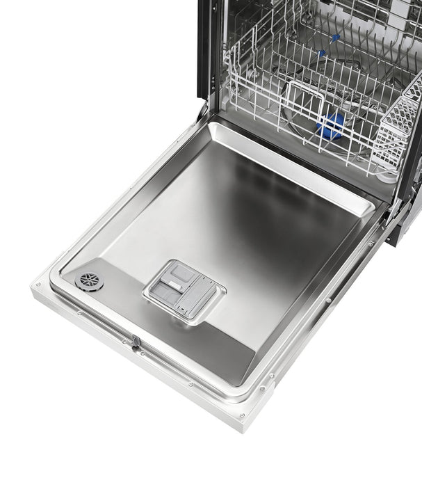 Lave-vaisselle Midea de 24 po avec commandes à l’avant et éclairage intérieur - MDF24P2BWW