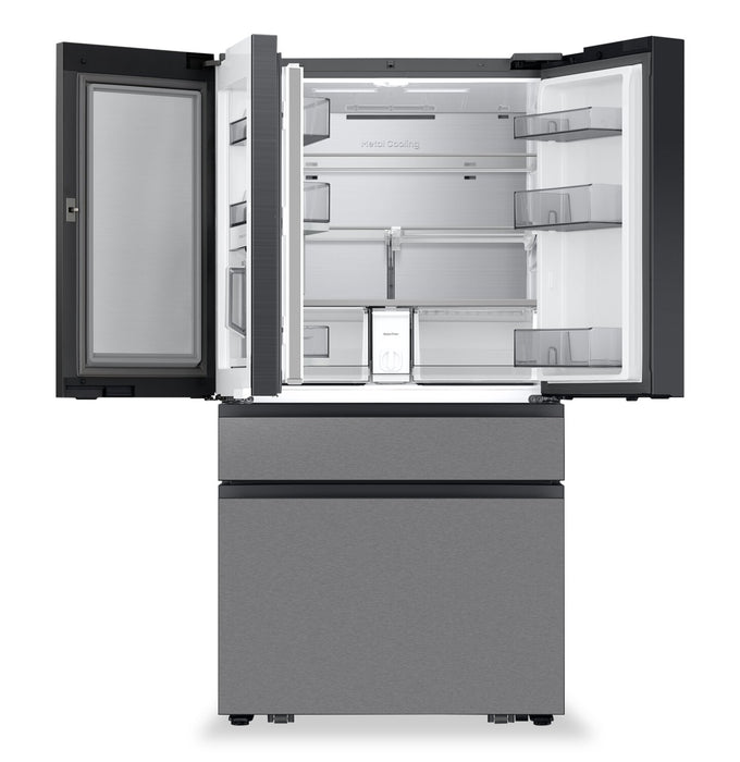 Réfrigérateur BESPOKE Samsung de 29 pi³ et de 36 po à portes françaises avec écran AI Home - RF90F29BECRAA