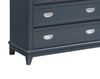 Quinn Bedroom Chest of Drawers, 5-Drawer, 36.5"W x 48.5"H - Blue | Commode verticale de chambre à coucher Quinn de 36,5 po (L) x 48,5 po (H) à 5 tiroirs - bleue