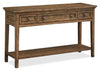 Hanson 50” Traditional Pine Sofa Table with Storage - Toasted Nutmeg | Table de salon traditionnelle Hanson de 50 po en pin - muscade grillée