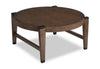 Gordon 38” Round Solid Wood Coffee Table - Brown | Table à café ronde Gordon de 38 po en bois massif - brune