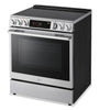 LG 6.3 Cu. Ft. Smart Electric Range with Air Fry – Fingerprint Resistant Stainless Steel - LSEL6337XE | Cuisinière intelligente électrique LG de 6,3 pi3 avec friture à air - acier inoxydable résistant aux traces de doigts - LSEL6337XE