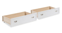 Ensemble 2 tiroirs gigognes Quinn pour lit ou lits superposés - blanc