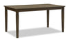 Table de salle à manger Devon de 60 po (L) en bois - brun foncé