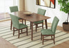 Rain Dining Chair with Cushion Fabric Seat & Back – Green | Chaise de salle à manger Rain avec siège et dossier rembourrés en tissu - verte