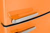 Unique Classic Retro 28" 17 Cu Ft. Bottom Mount Refrigerator - Orange - UNQ-455L O AC | Réfrigérateur Classic Rétro d’Unique de 28 po et de 17 pi3 à congélateur inférieur - orange - UNQ-455L O AC
