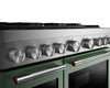 KitchenAid 6.3 Cu. Ft. 6 Burner Dual Fuel Range with Griddle – Cardamom - KFDD948SDC | Cuisinière hybride KitchenAid de 6,3 pi³ à 6 brûleurs avec plaque chauffante - cardamome - KFDD948SDC