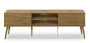 Gemma 72" Rustic TV Stand with Storage and Cable Management for TVs up to 80"- Brown | Meuble pour téléviseur rustique Gemma de 72 po avec rangement et système de gestion des câbles pour téléviseurs jusqu’à 80 po - brun