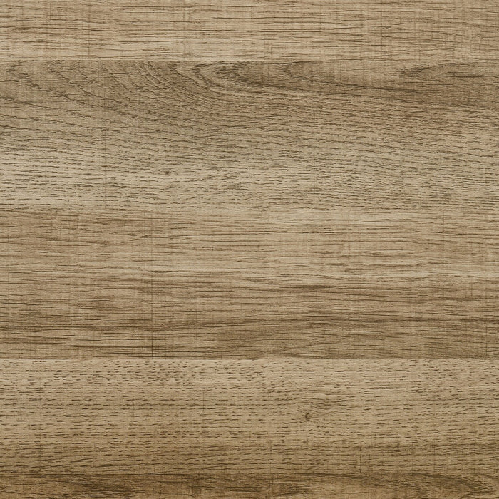 Ensemble de chambre à coucher Sable brun clair 5 pièces avec lit, commode et miroir - format grand lit