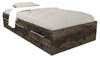 Riley Mates Bed with 3-Drawer Storage for Kids, Made in Canada, Grey - Twin Size | Lit matelot Riley avec 3 tiroirs de rangement pour enfants, fabriqué au Canada, gris - format lit simple