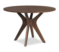  Table de salle à manger ronde Rain de 45 po (L) - brune