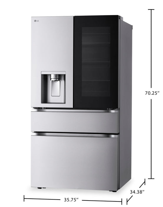 Réfrigérateur LG de 36 po et de 29 pi3 avec technologie InstaViewMC, Porte dans la porteMD et MyColourMC - LF29S8365S