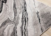 Plasma Black Grey Area Rug - 5'3" x 7'7" | Carpette Plasma gris et noir - 5 pi 3 po x 7 pi 7 po