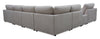 Voyage Modular 7-Piece Right-Facing Fabric Sectional with Console and Removable Back Cushions – Taupe | Sofa sectionnel modulaire de droite Voyage 7 pièces en tissu avec console et coussins de dossier amovibles - taupe